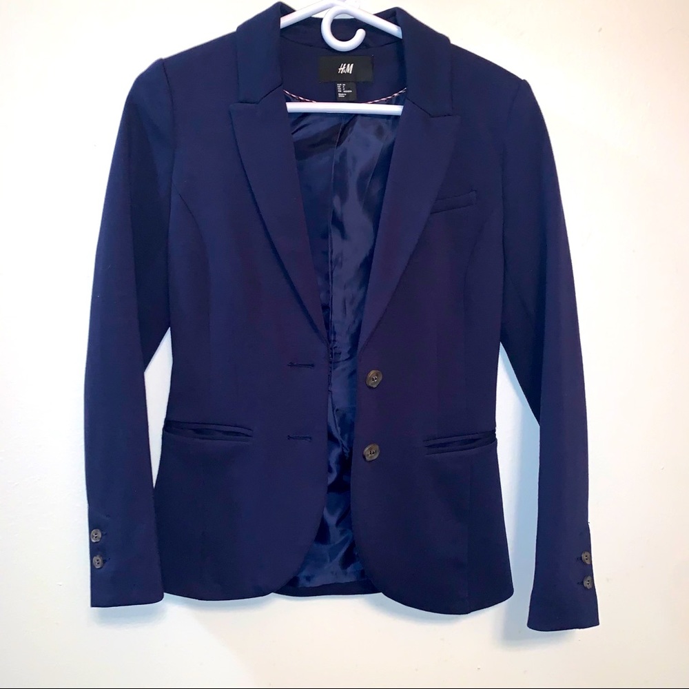 H&M Navy Blazer Size 4